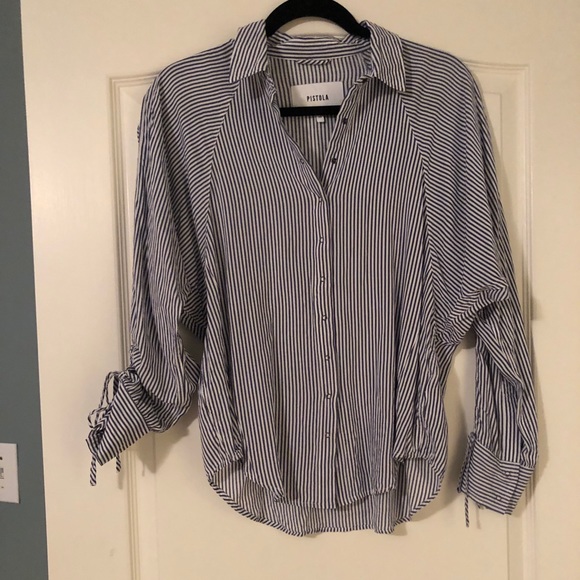 Pinstripe button up - Picture 2 of 4